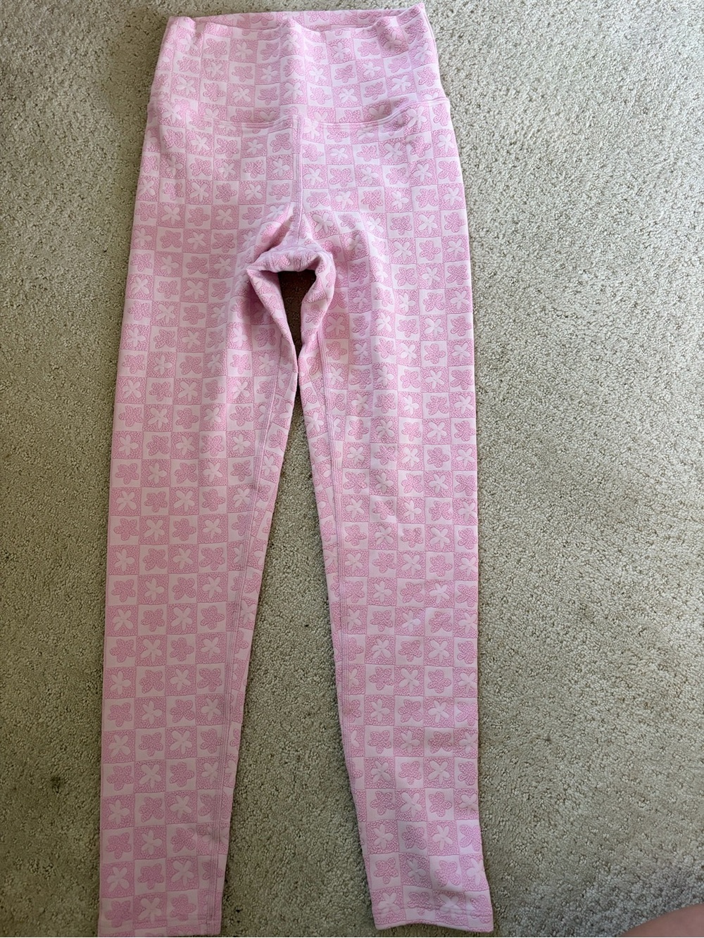 Women’s Pink Patterned Leggings